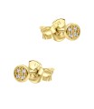 Round Shaped Silver Stud Earring STS-7014